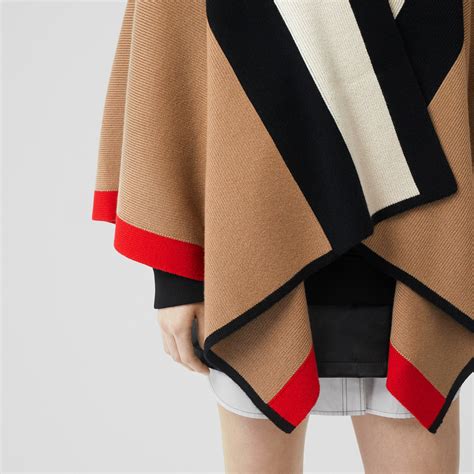 burberry capes sale|burberry striped wool cashmere cape.